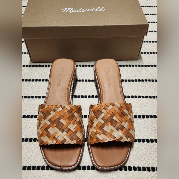 Madewell Cassady Mule in Woven Leather Sandals - Size 6 - Picture 7 of 9